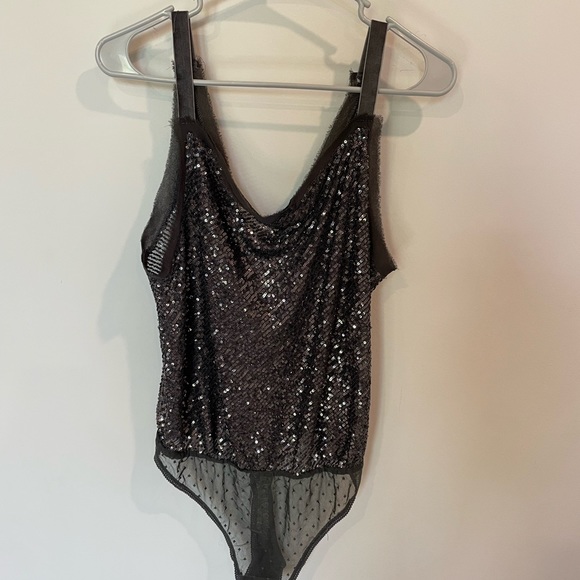 Free People Tops - Intimately Free People Shimmer & Shine Sequin Bodysuit